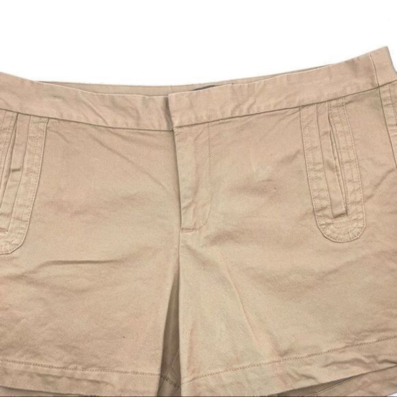 GAP khaki shorts 8 stretch cotton heavyweight tan classic chino pocket detailing - Picture 6 of 8
